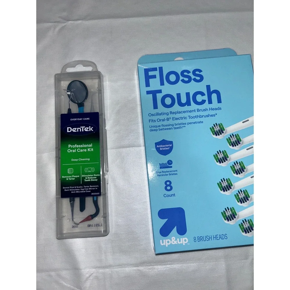 Dental Care Bundle up & up Brush Heads DenTek Oral Care Kit Dental Picks New